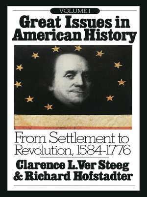 cover image of Great Issues in American History, Volume I